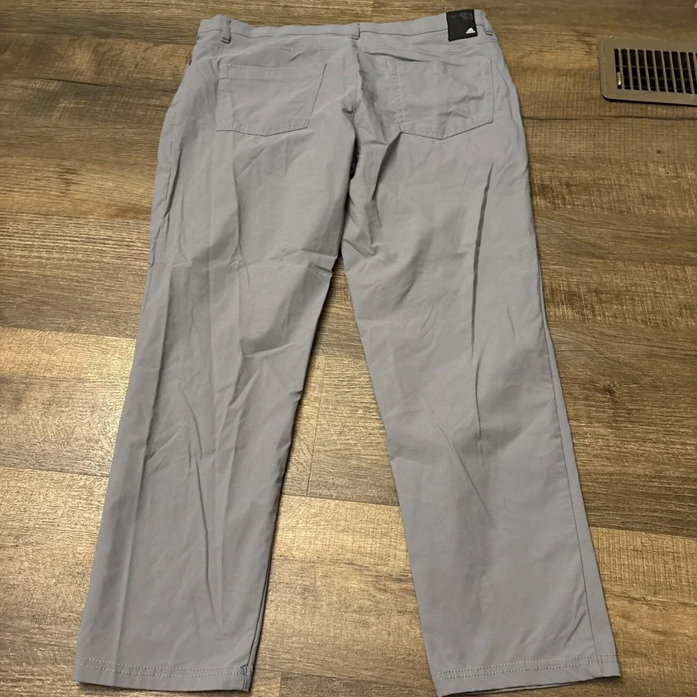 Adidas Golf Pants Mens 36x30 (28) Black Go To 5 Pocket Stretch Chino Tapered Fit